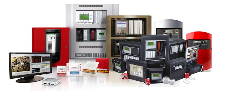 Panel de alarmas contra incendios